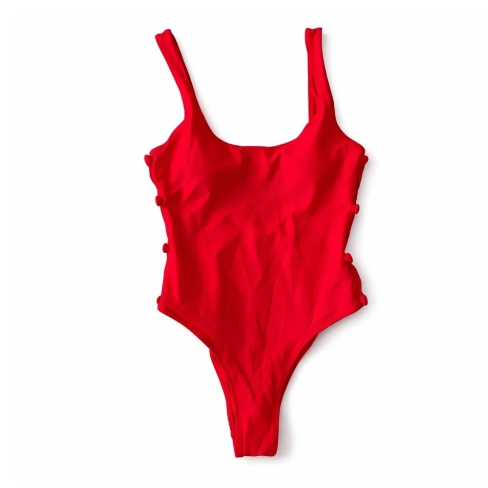 Commense Red Swimsuit Bathing Suit One Piece NEW swimwear